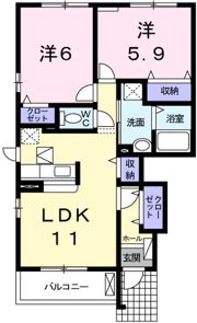 パストラーレ ムジカ Ⅰの間取り画像