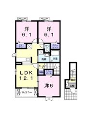 陽和 Ⅱの間取り画像