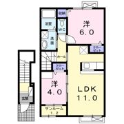 アミュ－ズ Ⅲの間取り画像