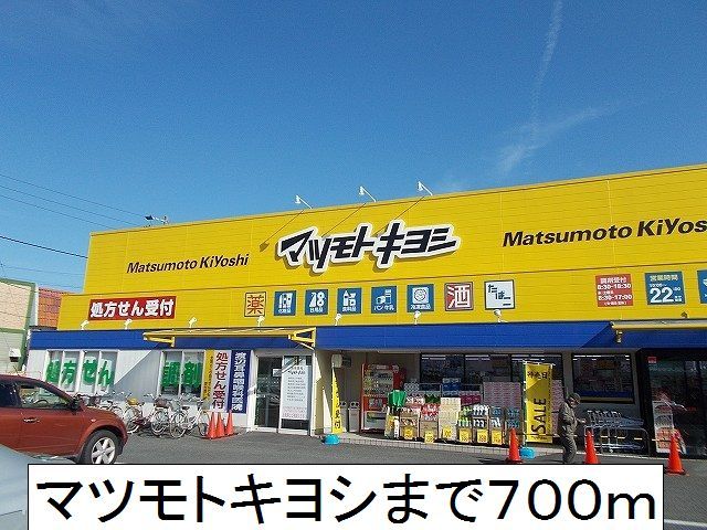 近くのドラッグストアまで700m（徒歩9分）