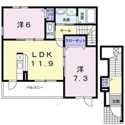 メリディオ静波の間取り画像