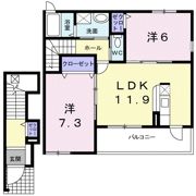 メリディオ静波の間取り画像