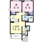 ベレーザBの間取り画像