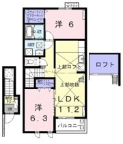 カーサ銭成の間取り画像
