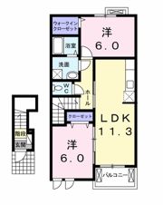 コルソプレッソⅡの間取り画像
