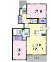アンジュ Ⅰの間取り画像