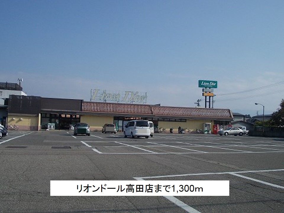 近くのリオンドール高田店まで1,300m(徒歩17分)