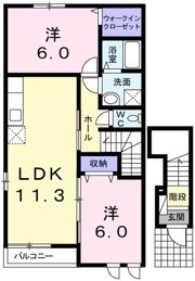 アニメート ミササの間取り画像