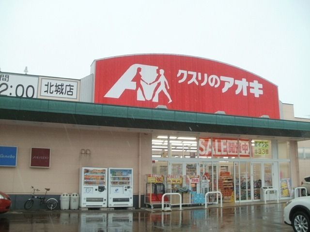近くのクスリのアオキ北城店まで1,300m（徒歩17分）