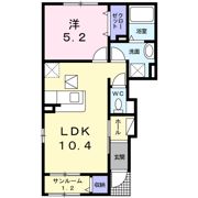 メゾンリバーサイドBの間取り画像