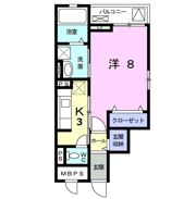 ヴィラ クオーレの間取り画像