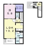 クリスタルAの間取り画像