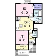 プラシ－ド Ⅰの間取り画像