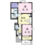 プラシ－ド Ⅰの間取り画像