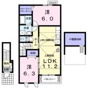 サンリット デーア Bの間取り画像