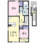 ベル パラダイスBの間取り画像