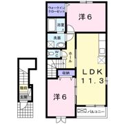フォンテーヌ Ⅴの間取り画像
