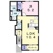 モデルノ カステロ ドゥーエの間取り画像