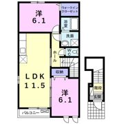 カーサ尾城の間取り画像