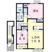 ユニゾン カミューⅡの間取り画像