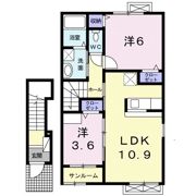 ユニゾン カミューⅡの間取り画像