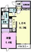 ヴェロクオーレの間取り画像