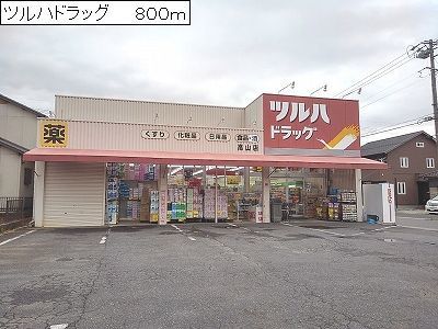 近くのツルハドラッグまで800m(徒歩10分)