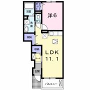 クラール泉 Bの間取り画像
