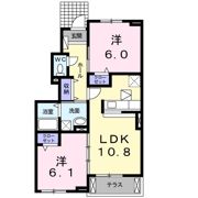 ヴァン リーブル Ⅰの間取り画像