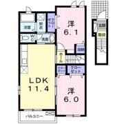 Alba Casa Ⅱの間取り画像