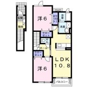 ドミールDの間取り画像