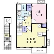 アヴァン新守谷Ⅱの間取り画像