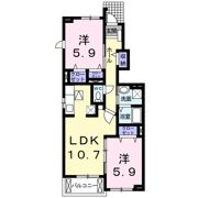ベルプロムナードの間取り画像