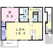 スペーメテルスの間取り画像