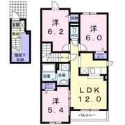 Un Calmly1号館の間取り画像