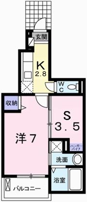 玲巧ハイツ八丁の間取り画像
