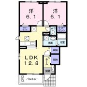 クレアール春日Aの間取り画像