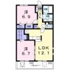 クレメント Bの間取り画像