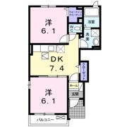 フーガ津屋崎Ⅱの間取り画像