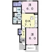プラージュⅢの間取り画像
