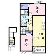 プラージュⅢの間取り画像