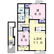 トレフル Hの間取り画像