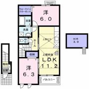 グランペール ラポールの間取り画像
