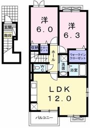 アパルトマン ベールAの間取り画像
