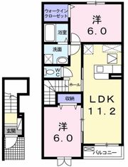 アパルトマン ベールBの間取り画像