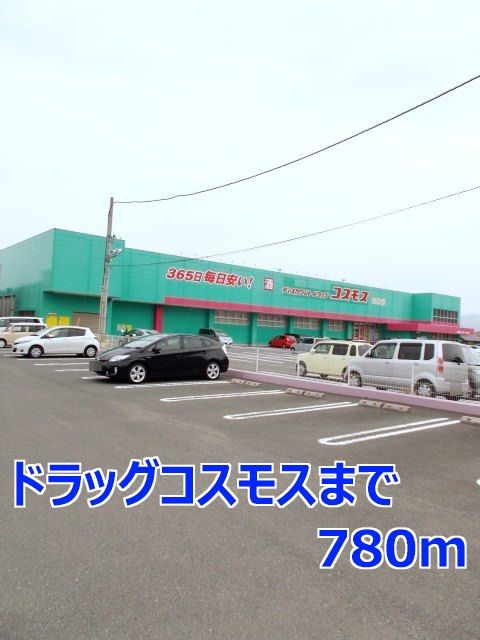 近くのドラッグコスモスまで780m（徒歩10分）