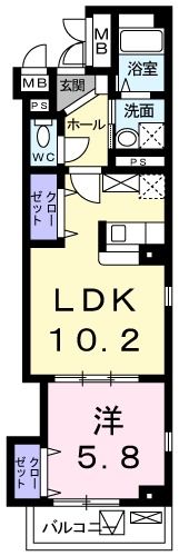 アバンシェル住吉橋の間取り画像
