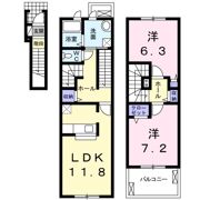 ミレニアム橘Aの間取り画像