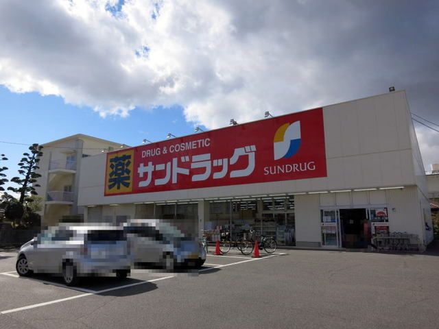 近くのサンドラッグ 岡崎大和店まで800m（徒歩10分）