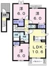 ハルジオン城山台の間取り画像